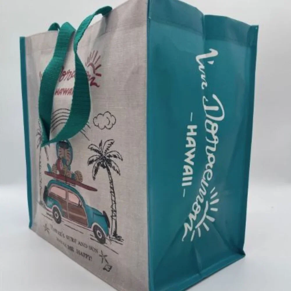 Doraemon Hawaii Exclusive Reuseable Shopping Bag: Gray Woody